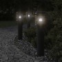 Outdoor floor lamp with black steel plug 60 cm by , Outdoor lighting - Ref: Foro24-4006377, Price: 47,61 €, Discount: %