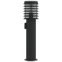 Outdoor floor lamp with black steel plug 60 cm by , Outdoor lighting - Ref: Foro24-4006377, Price: 47,61 €, Discount: %