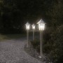 Outdoor floor lamps, 3 units, stainless steel, 80 cm by , Outdoor lighting - Ref: Foro24-4006382, Price: 99,99 €, Discount: %