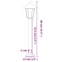 Outdoor floor lamps, 3 units, stainless steel, 80 cm by , Outdoor lighting - Ref: Foro24-4006382, Price: 99,99 €, Discount: %