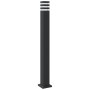 Außen-Stehlampen mit Sensor, 3 Stück, Schwarz, aus Aluminium, 110 cm. von , Außenbeleuchtung - Ref: Foro24-4006404, Preis: 14...