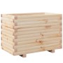 Jardinera madera maciza de pino 70x40x49,5 cm de , Maceteros y jardineras - Ref: Foro24-847368, Precio: 94,48 €, Descuento: %