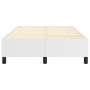 Estructura de cama de cuero sintético blanco 120x200 cm de , Camas y somieres - Ref: Foro24-3121036, Precio: 141,63 €, Descue...