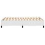 Estructura de cama de cuero sintético blanco 120x200 cm de , Camas y somieres - Ref: Foro24-3121036, Precio: 141,63 €, Descue...