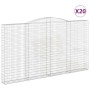 Gabion baskets 20 units, arched shape, iron, 400x30x220/240cm by , Pots and planters - Ref: Foro24-3146954, Price: 3,00 €, Di...