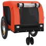 Bicycle pet trailer, iron frame, Oxford fabric, orange and black. by , pet strollers - Ref: Foro24-94019, Price: 117,09 €, Di...