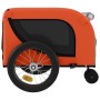 Bicycle pet trailer, iron frame, Oxford fabric, orange and black. by , pet strollers - Ref: Foro24-94019, Price: 117,09 €, Di...