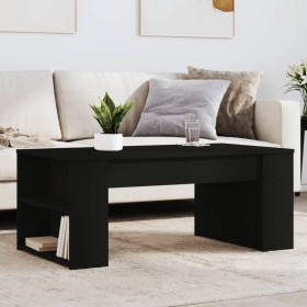 Black engineered wood coffee table 102x55x42 cm by , Coffee table - Ref: Foro24-831854, Price: 78,93 €, Discount: %