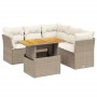 Garden sofa set with 5-piece synthetic rattan beige cushions by , Garden sets - Ref: Foro24-3270827, Price: 546,99 €, Discoun...