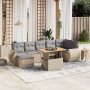 Gartensofagarnitur mit beigen Kissen, 8-teilig, aus PE-Rattan. von , Gartensets - Ref: Foro24-3272305, Preis: 622,36 €, Rabat...