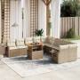 Garden sofa set 11 pieces with beige synthetic rattan cushions by , Garden sets - Ref: Foro24-3271947, Price: 875,92 €, Disco...