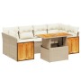 Set of 7-piece garden sofas and beige synthetic rattan cushions by , Garden sets - Ref: Foro24-3273858, Price: 604,37 €, Disc...