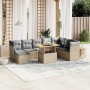 9-piece garden sofa set with beige synthetic rattan cushions by , Garden sets - Ref: Foro24-3275516, Price: 630,01 €, Discoun...