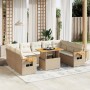 11-piece garden sofa set with beige synthetic rattan cushions by , Garden sets - Ref: Foro24-3273690, Price: 922,67 €, Discou...