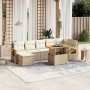 Garden sofa set with beige cushions, 8 pieces, PE rattan. by , Garden sets - Ref: Foro24-3273627, Price: 704,47 €, Discount: %