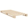 Estructura de cama con cabecero madera maciza de pino 90x200 cm de , Camas y somieres - Ref: Foro24-3281574, Precio: 147,99 €...