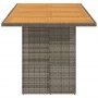 Mesa de jardín superficie madera acacia ratán gris 190x80x75cm de , Mesas de jardín - Ref: Foro24-365601, Precio: 234,38 €, D...