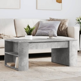 Engineered wood gray concrete coffee table 102x55x42 cm by , Coffee table - Ref: Foro24-831856, Price: 72,87 €, Discount: %