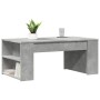 Engineered wood gray concrete coffee table 102x55x42 cm by , Coffee table - Ref: Foro24-831856, Price: 76,69 €, Discount: %