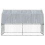 Dog cages with roof door 2 units galvanized steel silver by , Dog kennels - Ref: Foro24-3294909, Price: 301,00 €, Discount: %