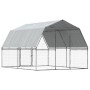 Dog cages with roof door 2 units galvanized steel silver by , Dog kennels - Ref: Foro24-3294909, Price: 301,00 €, Discount: %