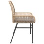 Garden armchairs with cushions 2 units synthetic brown rattan by , Garden chairs - Ref: Foro24-369096, Price: 163,99 €, Disco...