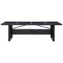 Mesa de jardín ratán sintético y vidrio negro 240x90x74 cm de vidaXL, Mesas de jardín - Ref: Foro24-310071, Precio: 241,76 €,...