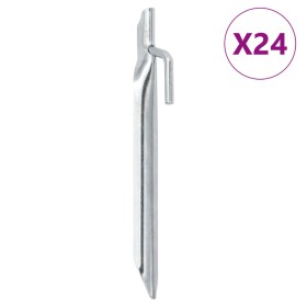 V-shaped tent pegs, 24 units, galvanized steel, 17 cm long, Ø20mm. by , Tent Accessories - Ref: Foro24-4009351, Price: 13,99 ...