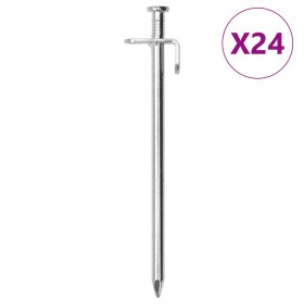 Tent pegs 24 pcs galvanized steel 19.5 cm 8 mm by , Tent Accessories - Ref: Foro24-4009358, Price: 27,99 €, Discount: %