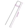 Ground U-shaped pegs, 50 units, galvanized steel, 20x3.5 cm by , Tent Accessories - Ref: Foro24-4009366, Price: 23,04 €, Disc...