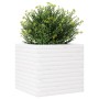 Jardinera de madera maciza de pino blanca 50x50x46 cm de , Maceteros y jardineras - Ref: Foro24-3282405, Precio: 117,99 €, De...