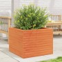 Solid pine wood planter in brown wax 60x60x46 cm by , Pots and planters - Ref: Foro24-3282411, Price: 138,23 €, Discount: %