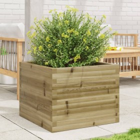 Pine wood planter box, impregnated, 60x60x46 cm by , Pots and planters - Ref: Foro24-3282413, Price: 123,49 €, Discount: %