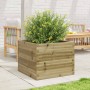 Jardinera de madera de pino impregnada 60x60x46 cm de , Maceteros y jardineras - Ref: Foro24-3282413, Precio: 122,99 €, Descu...