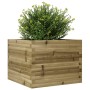 Jardinera de madera de pino impregnada 60x60x46 cm de , Maceteros y jardineras - Ref: Foro24-3282413, Precio: 122,99 €, Descu...