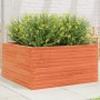 Jardinera de madera maciza pino marrón cera 90x90x46 cm de , Maceteros y jardineras - Ref: Foro24-3282426, Precio: 198,25 €, ...