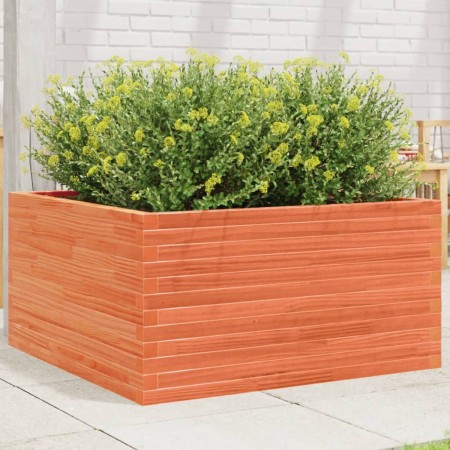 Jardinera de madera maciza pino marrón cera 90x90x46 cm de , Maceteros y jardineras - Ref: Foro24-3282426, Precio: 198,25 €, ...