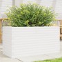 Jardinera de madera maciza de pino blanca 90x40x46 cm de , Maceteros y jardineras - Ref: Foro24-3282445, Precio: 148,58 €, De...