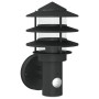 Aplique de exterior con sensor acero inoxidable negro de , Iluminación de exterior - Ref: Foro24-4006234, Precio: 35,99 €, De...