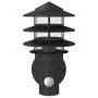 Aplique de exterior con sensor acero inoxidable negro de , Iluminación de exterior - Ref: Foro24-4006234, Precio: 35,99 €, De...