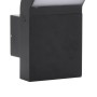 Lámparas de pared LED de exterior 2 uds aluminio fundido negro de , Iluminación de exterior - Ref: Foro24-4006269, Precio: 52...