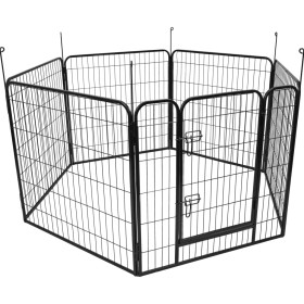 FLAMINGO Black Zecta Kennel 162x140x80 cm by FLAMINGO, Dog kennels and fences - Ref: Foro24-431979, Price: 209,97 €, Discount: %