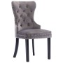 Dining chairs 6 units gray velvet by vidaXL, dining chairs - Ref: Foro24-3055874, Price: 754,04 €, Discount: %