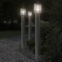 Outdoor floor lamp made of silver stainless steel, 110 cm. by , Outdoor lighting - Ref: Foro24-4006359, Price: 52,84 €, Disco...