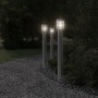 Outdoor floor lamp made of silver stainless steel, 110 cm. by , Outdoor lighting - Ref: Foro24-4006359, Price: 52,84 €, Disco...