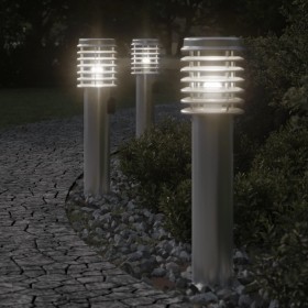 Outdoor floor lamp with stainless steel plug 60 cm by , Outdoor lighting - Ref: Foro24-4006373, Price: 40,99 €, Discount: %