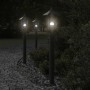 Outdoor floor lamps 3 pcs stainless steel black 80cm by , Outdoor lighting - Ref: Foro24-4006386, Price: 98,84 €, Discount: %