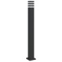 Lámpara de suelo de exterior con enchufe aluminio negro 110 cm de , Iluminación de exterior - Ref: Foro24-4006409, Precio: 60...