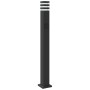 Lámpara de suelo de exterior con enchufe aluminio negro 110 cm de , Iluminación de exterior - Ref: Foro24-4006409, Precio: 60...