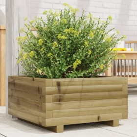 Jardinera de madera de pino impregnada 50x50x26,5 cm de , Maceteros y jardineras - Ref: Foro24-847297, Precio: 72,99 €, Descu...